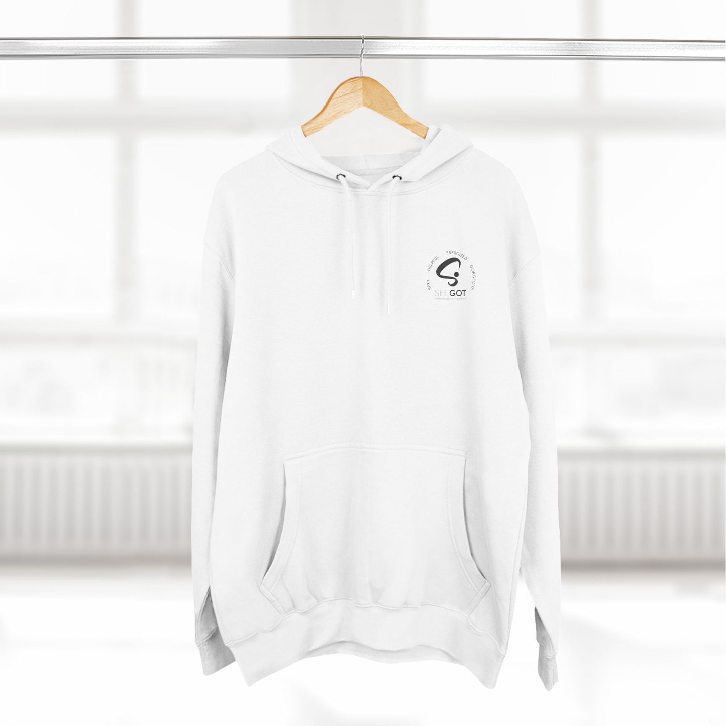 Three-Panel Fleece Hoodie